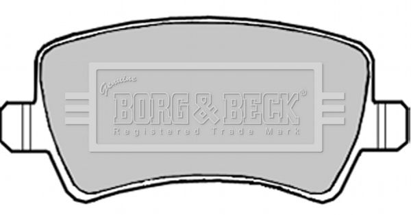 BORG & BECK stabdžių trinkelių rinkinys, diskinis stabdys BBP1982